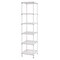 Design Ideas MeshWorks Shelving Units - White, Narrow, 6-Tier